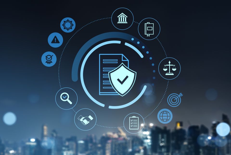 IT-Governance, Risk & Compliance symbolische Darstellung